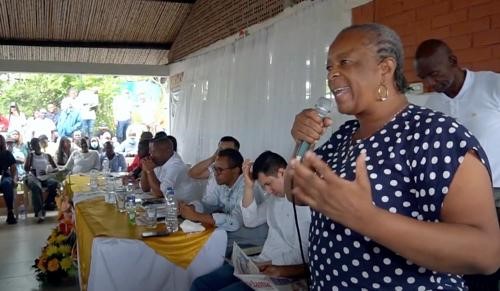 Sor Inés Larrahondo Carabalí, Secretaria de Educación y Cultura departamental